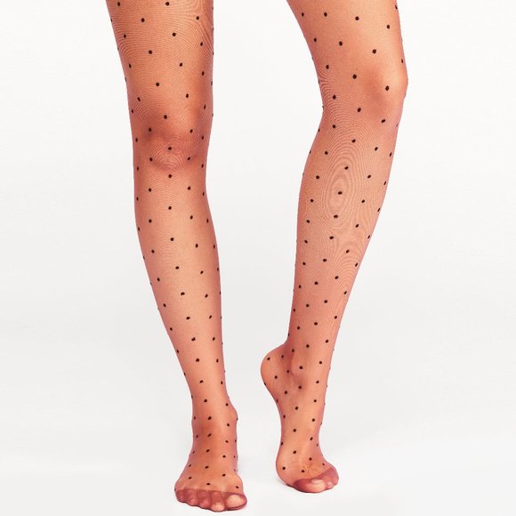 Free People Accessories - NWT FREE PEOPLE sheer dotted nylon tights